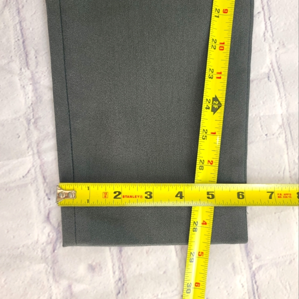 J. Crew Size 10 Ryder Menswear-Style Flat Front Tapered Leg Trousers Pants Gre… - Picture 8 of 8